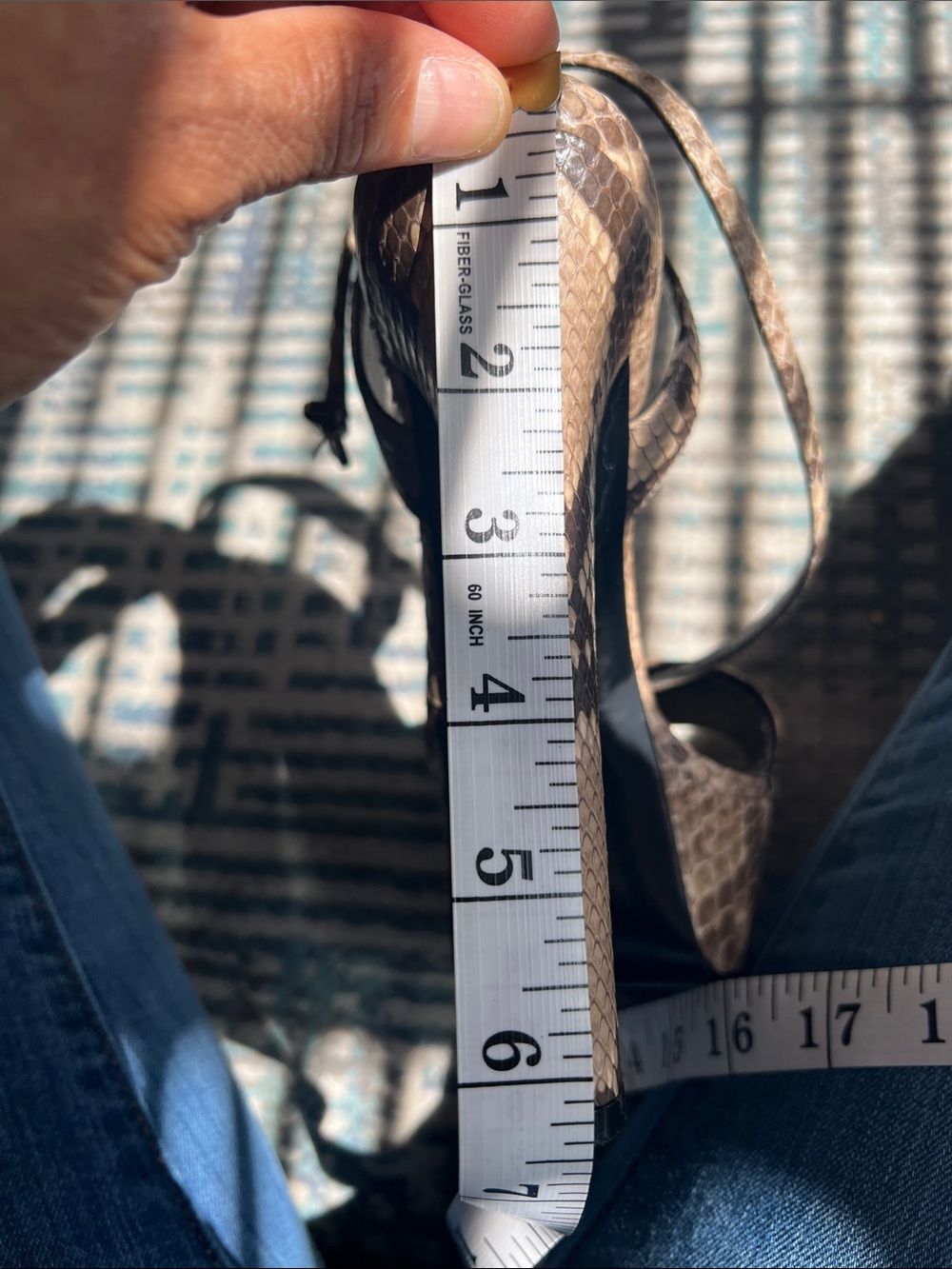 Gucci Python Platform Heels | Genuine Snakeskin | Size 38.5 | Made in Italy - Picture 9 of 10